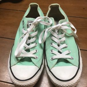 Mint Colored Converse Women’s Size 9